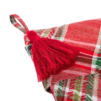 National Tree Company HGTV Collection Red Plaid Christmas Stocking