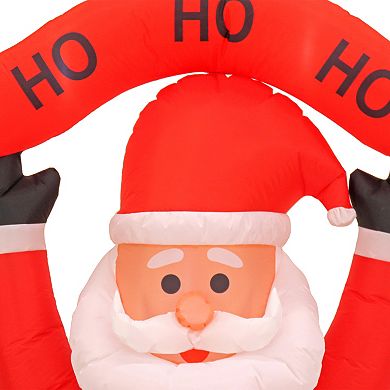 National Tree Company First Traditions 7' LED Light-Up Inflatable Christmas Santa