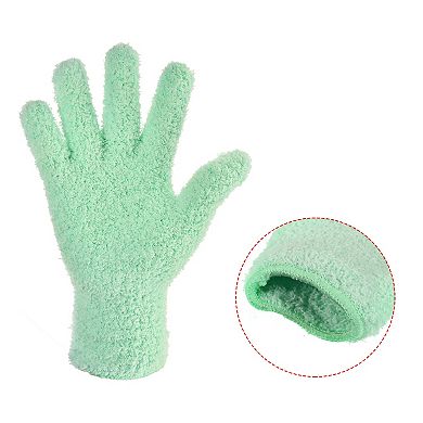 2 Pairs Dusting Cleaning Gloves Microfiber Mittens for Home 2 Colors