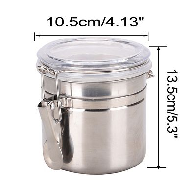 Stainless Steel Airtight Canister Kitchen Counter Food Container Storage 27oz