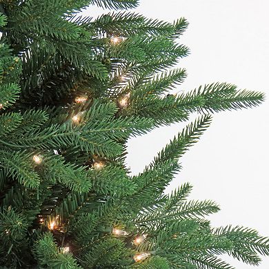 National Tree Company 7 1/2-ft. Feel Real?? Merryweather Fir Hinged Artificial Tree with Clear Lights