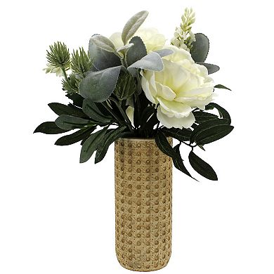 Sonoma Goods For Life® Artificial Rose & Lamb's-Ear Floral Arrangement Table Decor