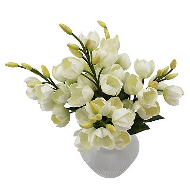 Sonoma Goods For Life® Artificial Yucca in Stoneware Vase Floral Arrangement Floor Decor