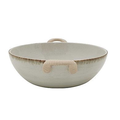 Sonoma Goods For Life® Wicker Handle Ceramic Bowl 