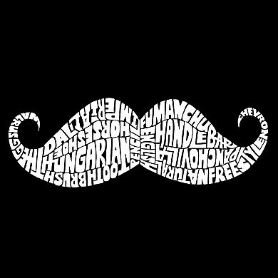 WAYS TO STYLE A MOUSTACHE - Girl's Word Art Hooded Sweatshirt