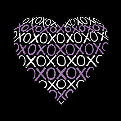 XOXO Heart - Girl's Word Art Long Sleeve