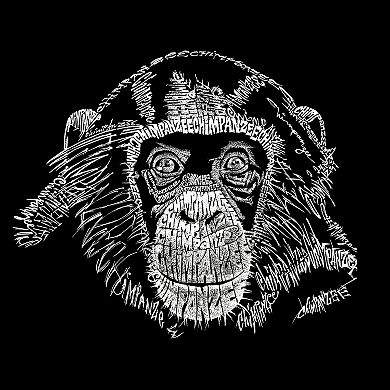 Boy's Word Art Long Sleeve - Chimpanzee