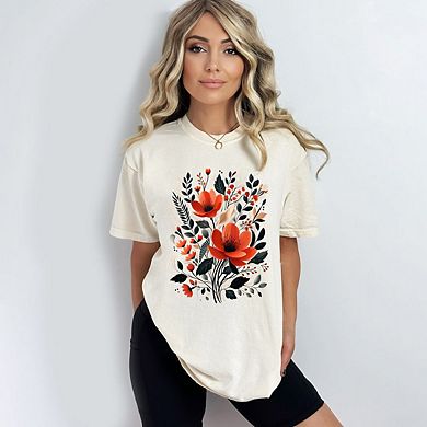 Rustic Flowers Garment Dyed Tees