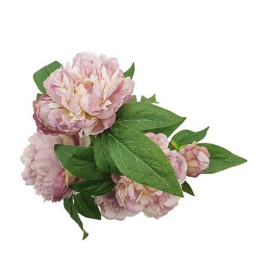 Sonoma Goods For Life® Faux Peony Flowers In Glass Vase