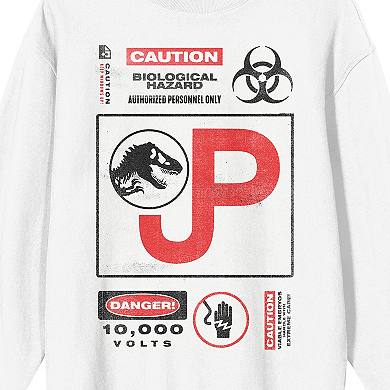 Men's Jurassic Park Caution Hazard Graphic Tee