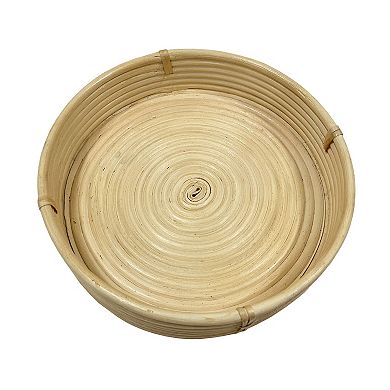 Sonoma Goods For Life® Round Cane Tray Table Decor