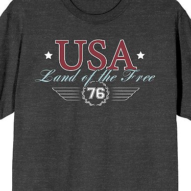 Men's Americana USA Land Of The Free Graphic Tee