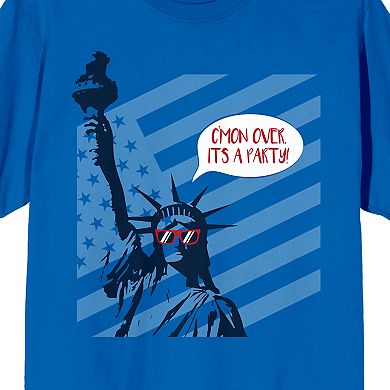 Men's Americana Statue Of Liberty Graphic Tee