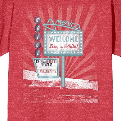 Men's Americana Vintage Motel Graphic Tee