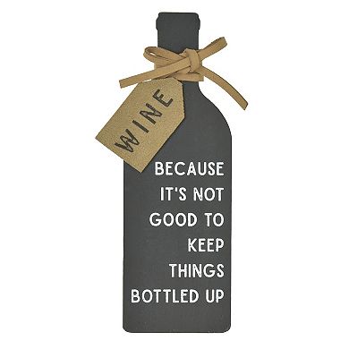 Belle Maison Wine Bottle Caption Art Box Table Decor