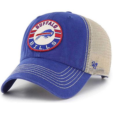 Men's '47 Royal/Natural Buffalo Bills Notch Trucker Clean Up Adjustable Hat