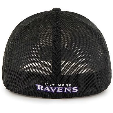 Men's '47 Black Baltimore Ravens Unveil Flex Hat