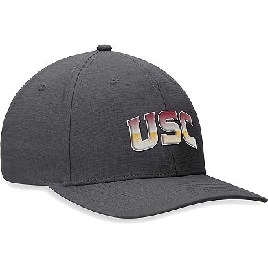 Men's Top of the World Gray USC Trojans Iron Flex Hat