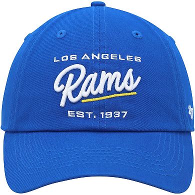 Women's '47 Royal Los Angeles Rams Sidney Clean Up Adjustable Hat