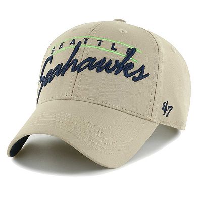 Men's '47 Khaki Seattle Seahawks Atwood MVP Adjustable Hat