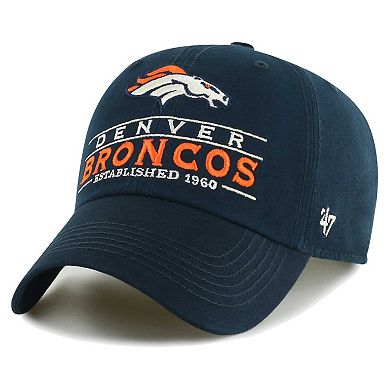 Men's '47 Navy Denver Broncos Vernon Clean Up Adjustable Hat