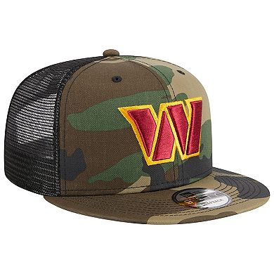 Men's New Era Camo Washington Commanders  Main Trucker 9FIFTY Snapback Hat