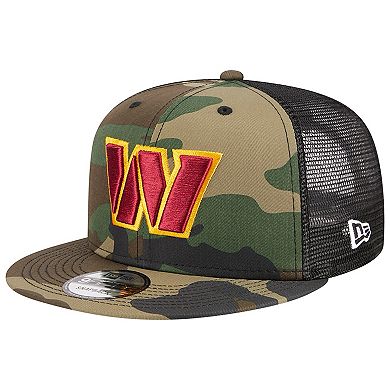 Men's New Era Camo Washington Commanders  Main Trucker 9FIFTY Snapback Hat