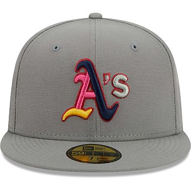 Men's New Era Gray Oakland Athletics Color Pack 59FIFTY Fitted Hat