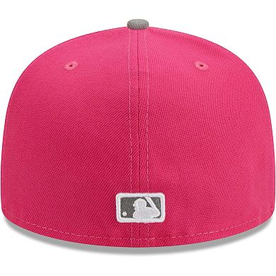 Men's New Era Pink Los Angeles Dodgers Two-Tone Color Pack 59FIFTY Fitted Hat