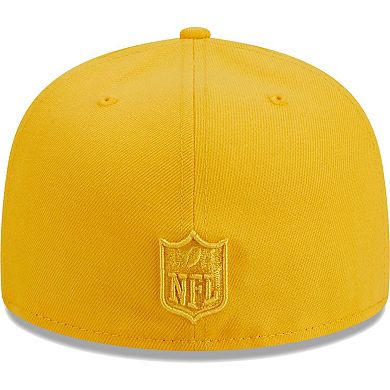 Men's New Era Gold Miami Dolphins Color Pack 59FIFTY Fitted Hat