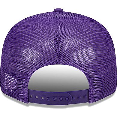 Men's New Era Purple Minnesota Vikings  Grade Trucker 9FIFTY Snapback Hat