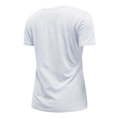 Women's New Era White Denver Broncos City Originals V-Neck T-Shirt