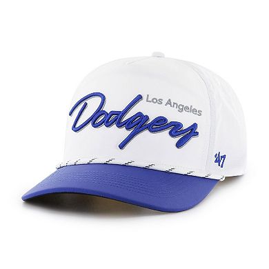 Men's '47 White Los Angeles Dodgers Chamberlain Hitch Adjustable Hat