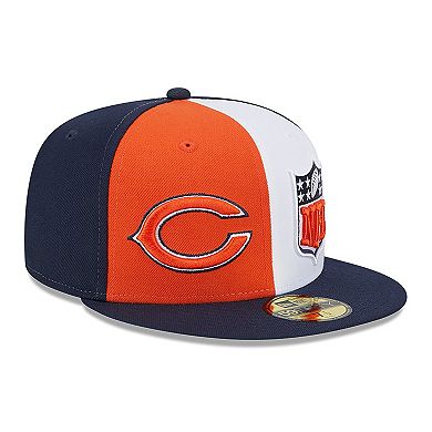 Men's New Era  Orange/Navy Chicago Bears 2023 Sideline 59FIFTY Fitted Hat