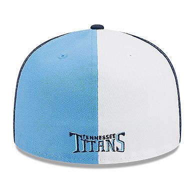 Men's New Era  Light Blue/Navy Tennessee Titans 2023 Sideline 59FIFTY Fitted Hat