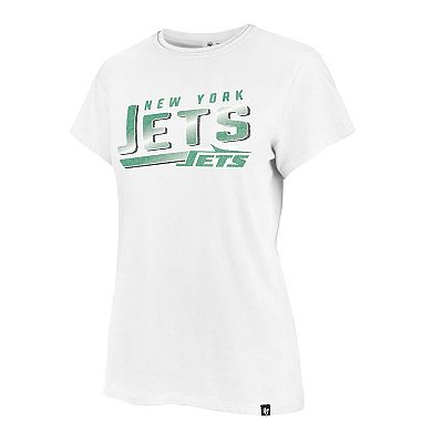 Women's '47  White New York Jets Legacy Pep-Up Frankie T-Shirt
