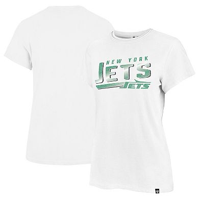 Women's '47  White New York Jets Legacy Pep-Up Frankie T-Shirt