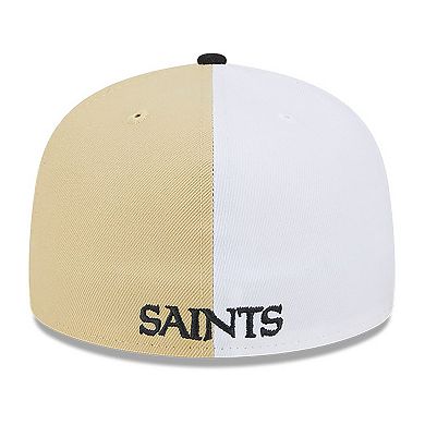 Men's New Era  Vegas Gold/Black New Orleans Saints 2023 Sideline 59FIFTY Fitted Hat