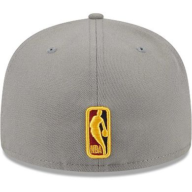 Men's New Era Gray Portland Trail Blazers Color Pack 59FIFTY Fitted Hat