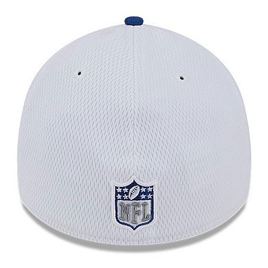 Men's New Era  White/Royal Indianapolis Colts 2023 Sideline 39THIRTY Flex Hat