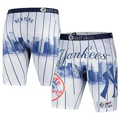 Men's Ethika  White New York Yankees Jerseyscape Boxer Briefs