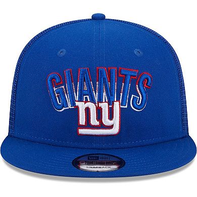 Men's New Era Royal New York Giants  Grade Trucker 9FIFTY Snapback Hat