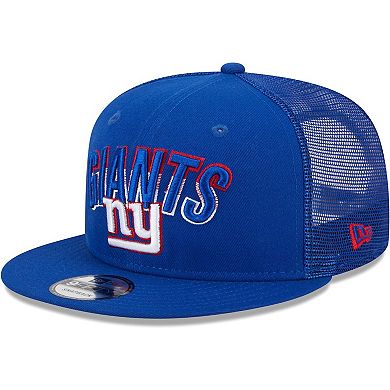 Men's New Era Royal New York Giants  Grade Trucker 9FIFTY Snapback Hat