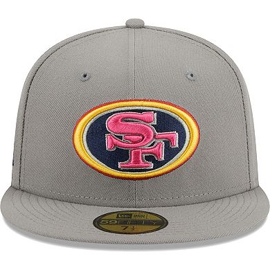 Men's New Era Gray San Francisco 49ers Color Pack 59FIFTY Fitted Hat