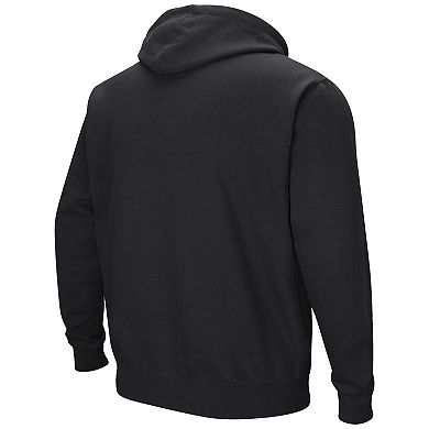 Men's Colosseum Black Army Black Knights Double Arch Pullover Hoodie