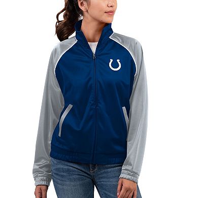 Women's G-III 4Her by Carl Banks  Royal Indianapolis Colts Showup Fashion Dolman Full-Zip Track Jacket