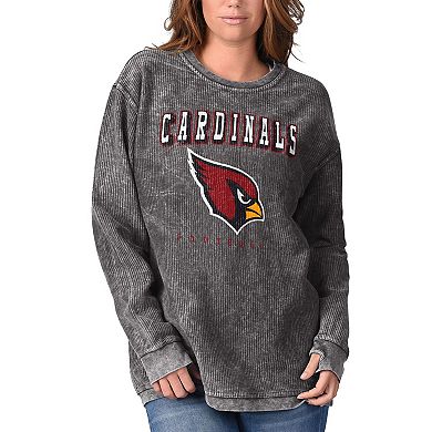 Women's G-III 4Her by Carl Banks Black Arizona Cardinals Comfy Cord Pullover Sweatshirt