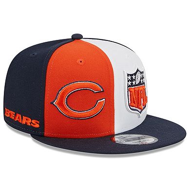 Men's New Era  Orange/Navy Chicago Bears 2023 Sideline Primary Logo 9FIFTY Snapback Hat