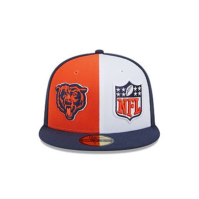 Men's New Era  Orange/Navy Chicago Bears 2023 Sideline 59FIFTY Fitted Hat