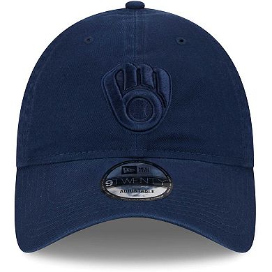 Men's New Era Navy Milwaukee Brewers Color Pack 9TWENTY Adjustable Hat